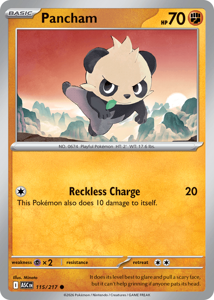 Pancham z edície Ascended Heroes, karta č.115