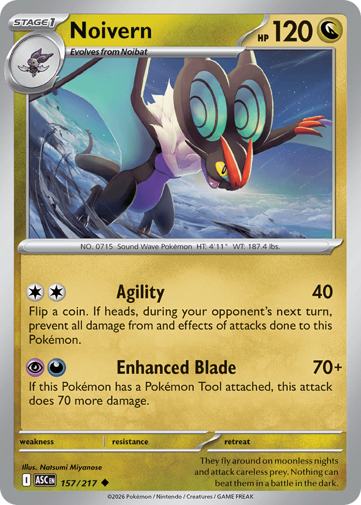 Noivern z edície Ascended Heroes, karta č.157