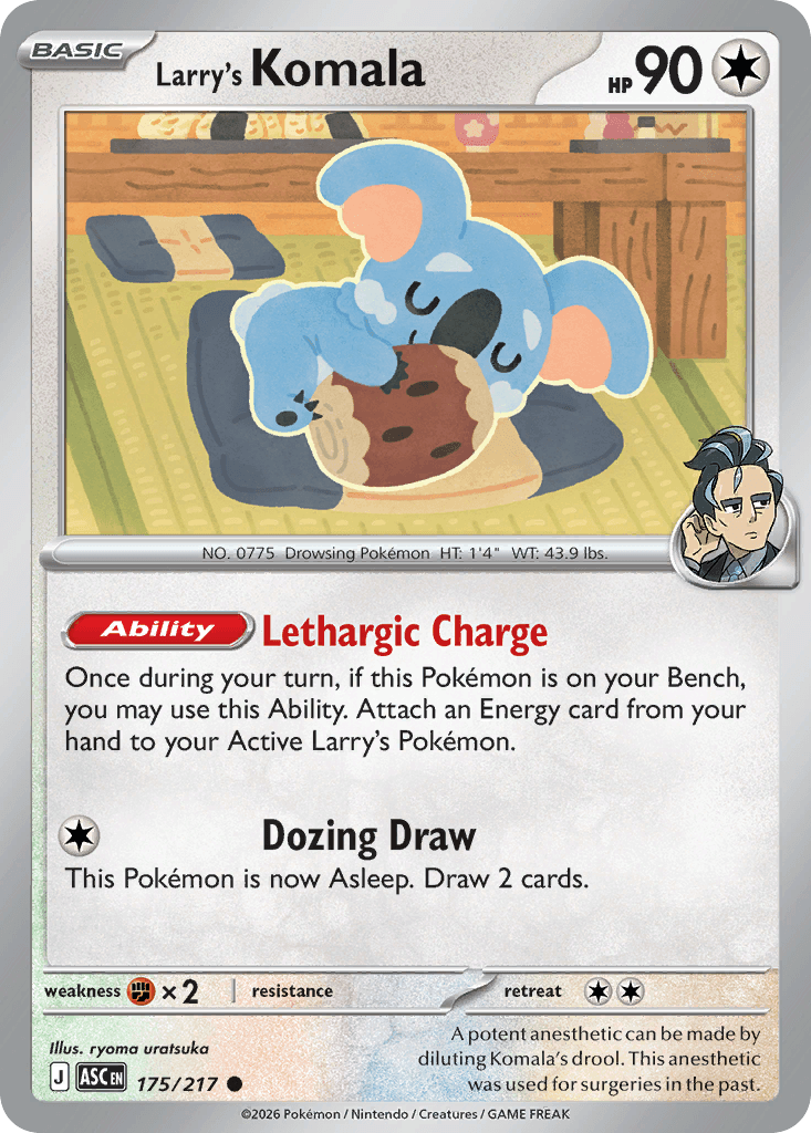 Larry's Komala z edície Ascended Heroes, karta č.175