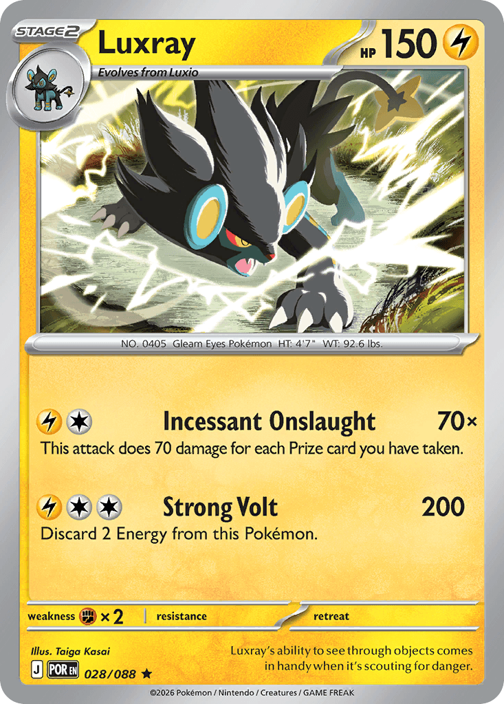 Luxray z edície Perfect Order, karta č.28
