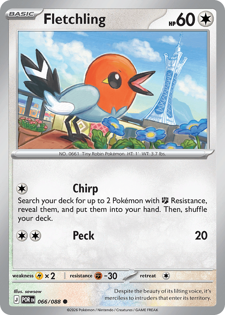 Fletchling z edície Perfect Order, karta č.66