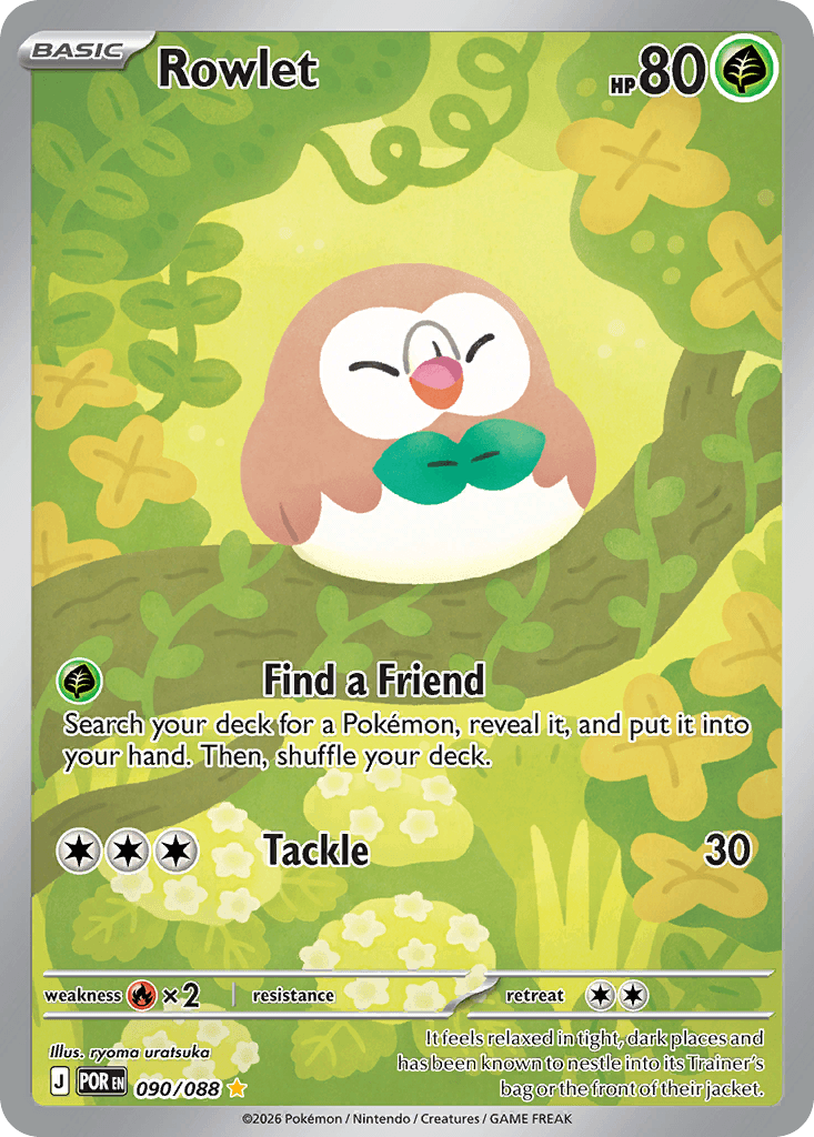 Rowlet z edície Perfect Order, karta č.90
