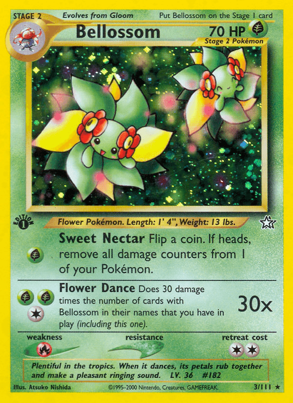 Bellossom z edície Neo Genesis, karta č.3