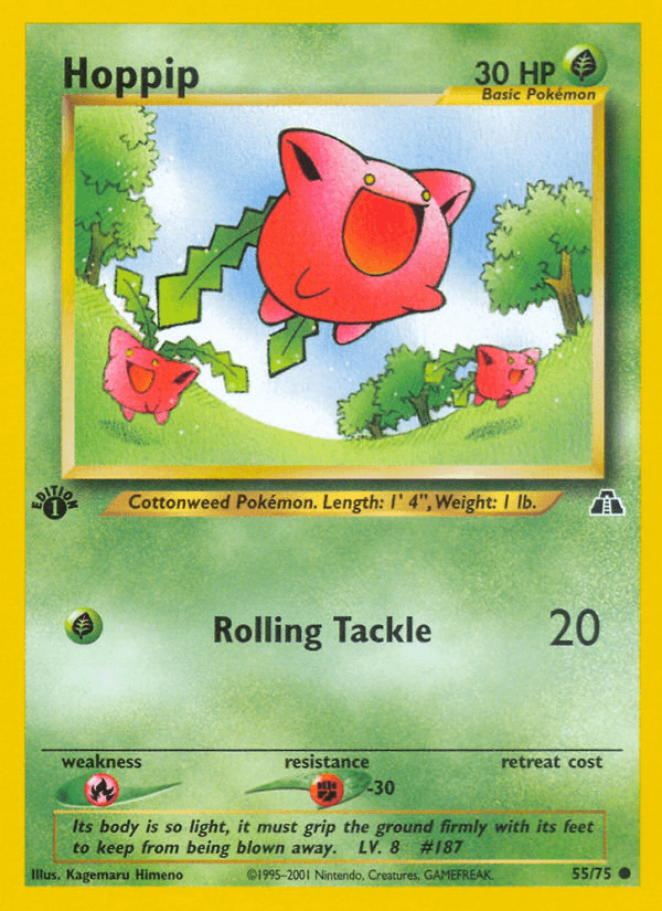 Hoppip z edície Neo Discovery, karta č.55