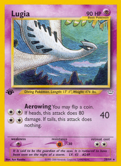 Lugia z edície Neo Revelation, karta č.20