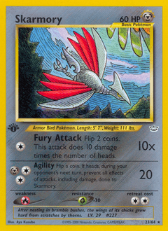 Skarmory z edície Neo Revelation, karta č.23