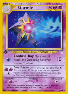 Starmie z edície Neo Revelation, karta č.25