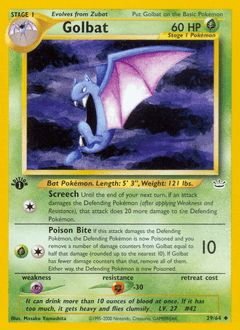 Golbat z edície Neo Revelation, karta č.29