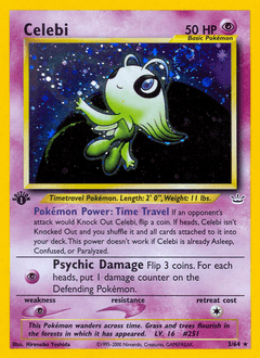 Celebi z edície Neo Revelation, karta č.3