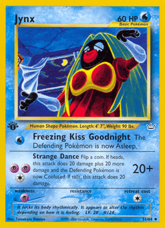 Jynx z edície Neo Revelation, karta č.31