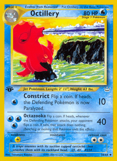 Octillery z edície Neo Revelation, karta č.34