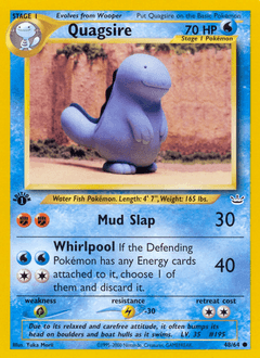 Quagsire z edície Neo Revelation, karta č.48