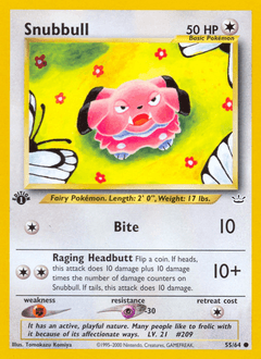 Snubbull z edície Neo Revelation, karta č.55