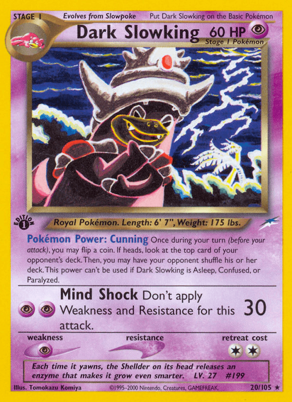 Dark Slowking z edície Neo Destiny, karta č.20