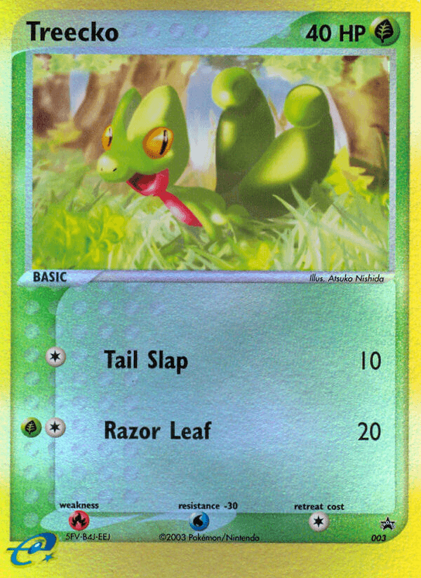 Treecko z edície Nintendo Black Star Promos, karta č.3