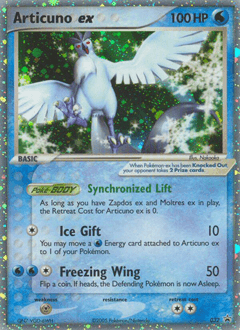 Articuno ex z edície Nintendo Black Star Promos, karta č.32