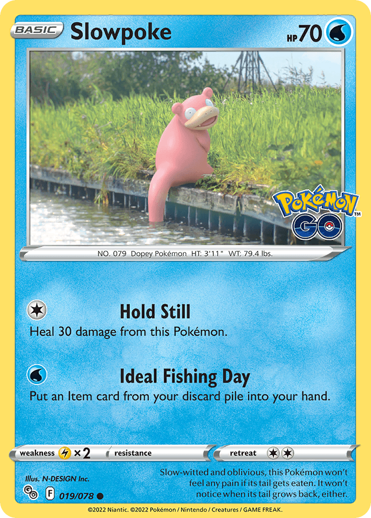 Slowpoke z edície Pokémon GO, karta č.19