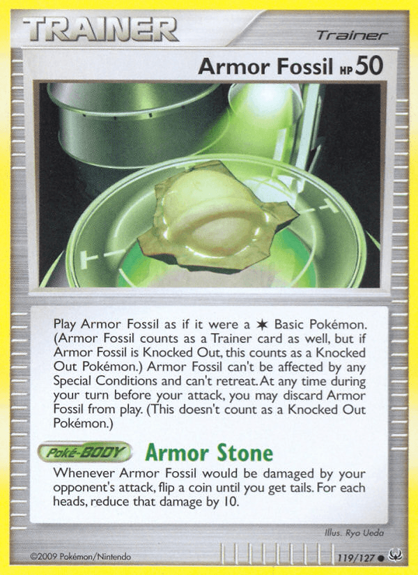 Armor Fossil z edície Platinum, karta č.119
