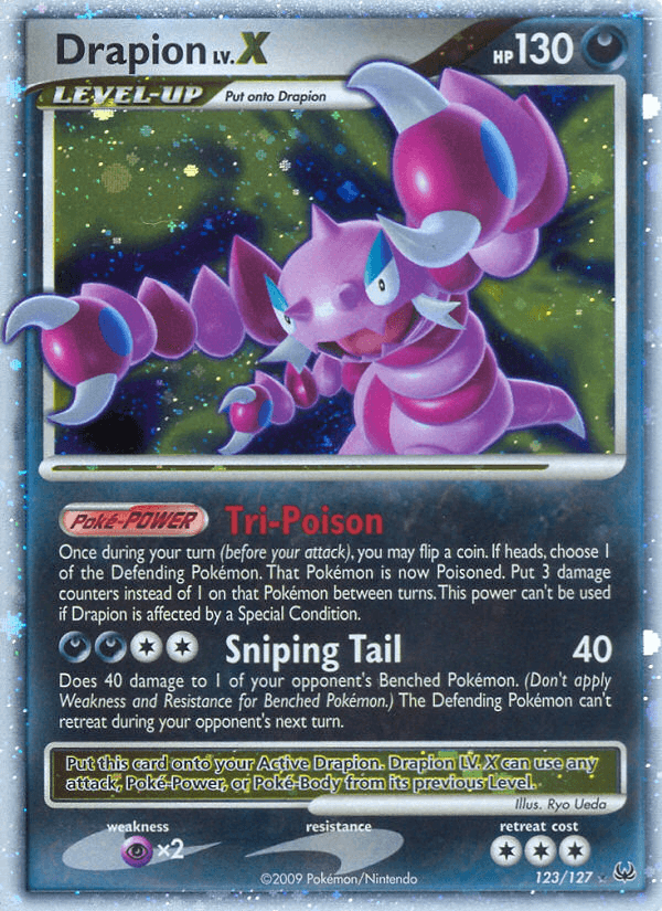 Drapion LV.X z edície Platinum, karta č.123