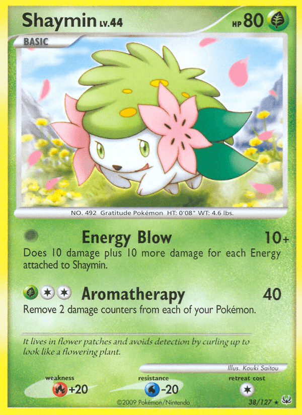Shaymin z edície Platinum, karta č.38