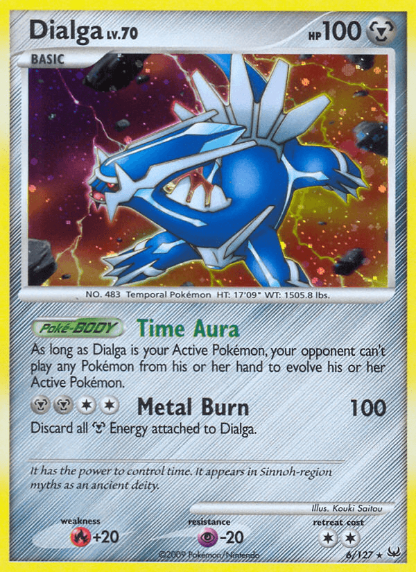 Dialga z edície Platinum, karta č.6