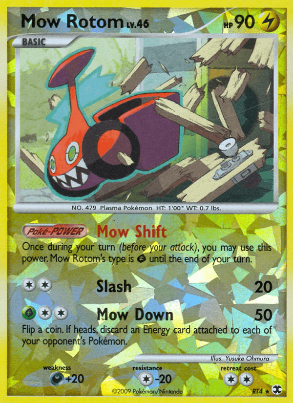 Mow Rotom z edície Rising Rivals, karta č.RT4