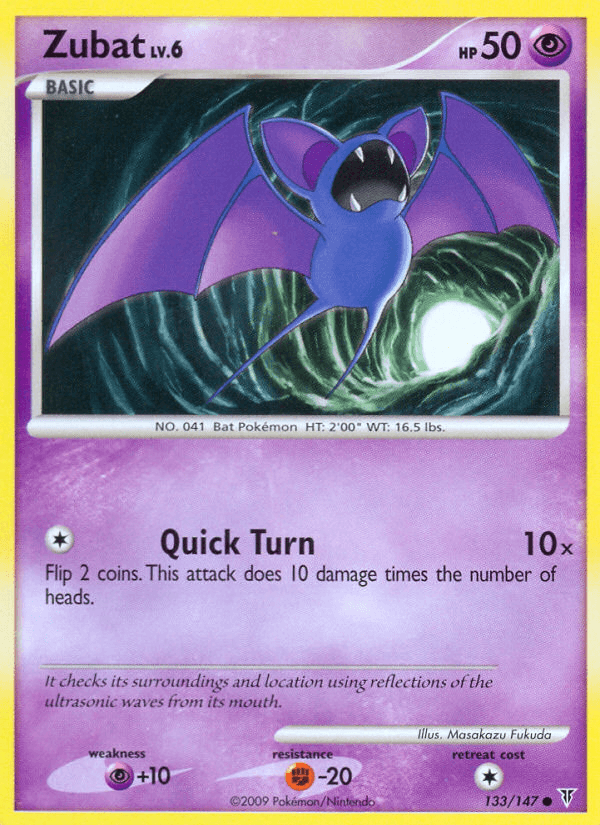 Zubat z edície Supreme Victors, karta č.133