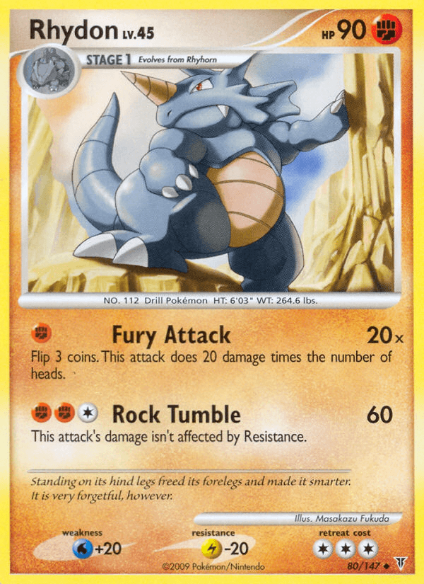 Rhydon z edície Supreme Victors, karta č.80