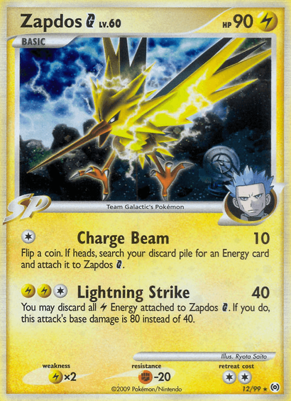 Zapdos G z edície Arceus, karta č.12