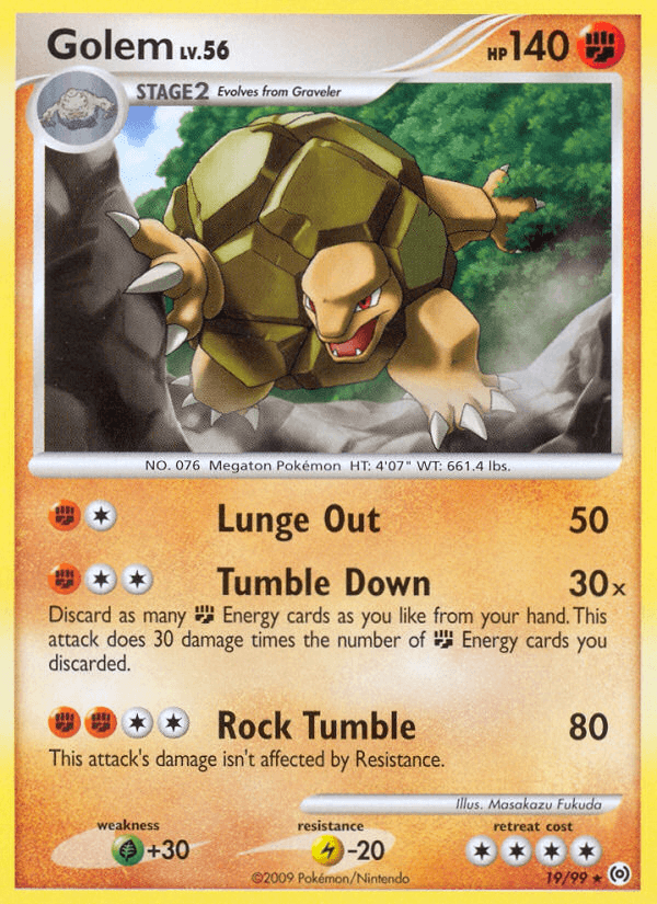 Golem z edície Arceus, karta č.19