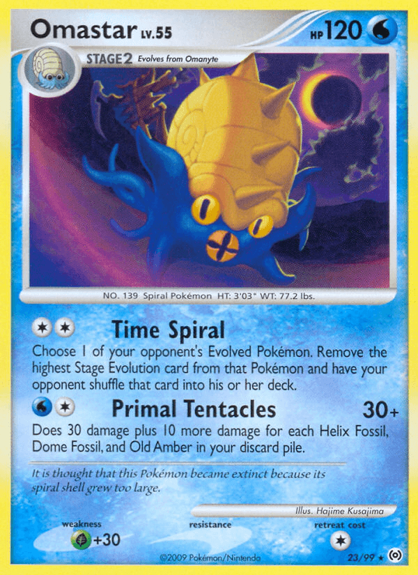Omastar z edície Arceus, karta č.23