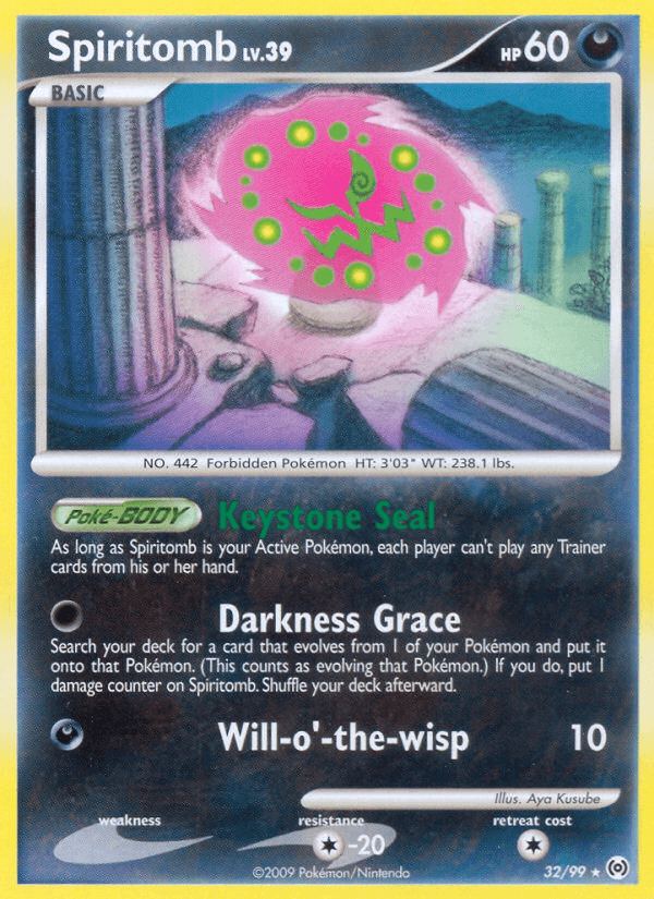 Spiritomb z edície Arceus, karta č.32