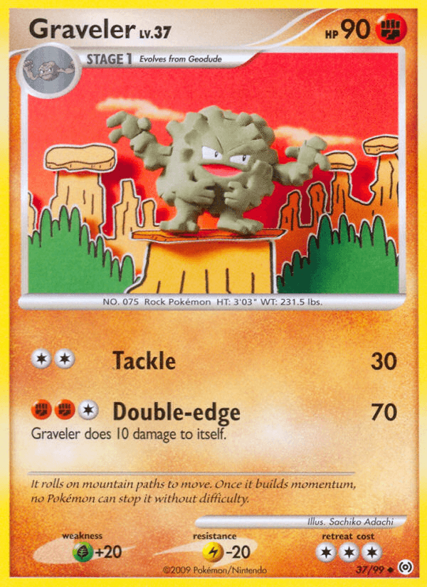 Graveler z edície Arceus, karta č.37
