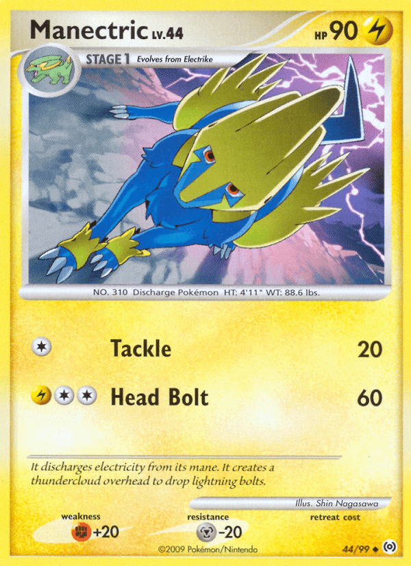 Manectric z edície Arceus, karta č.44