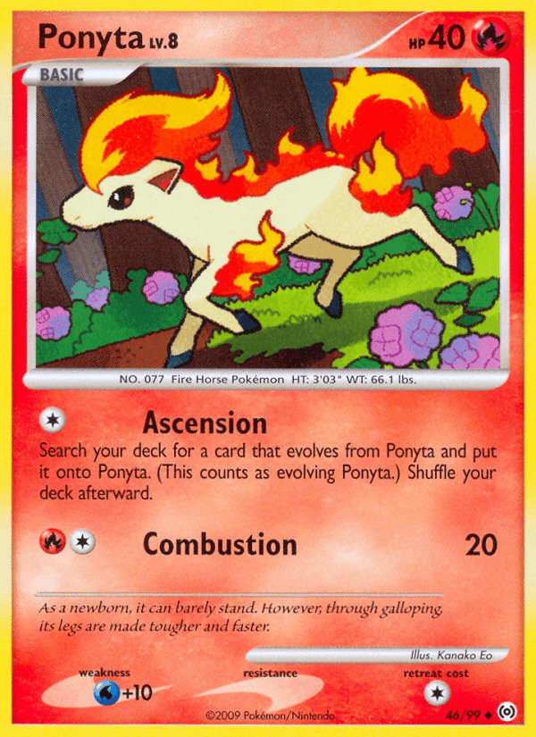 Ponyta z edície Arceus, karta č.46