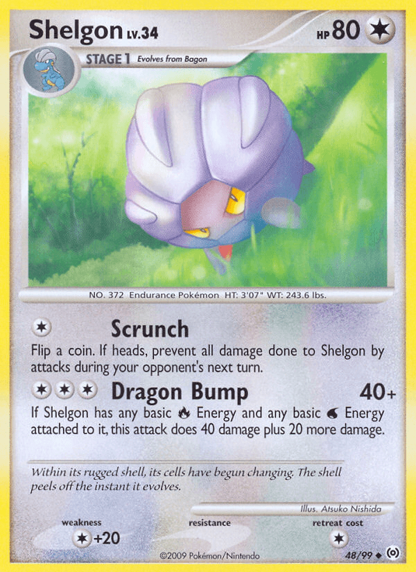 Shelgon z edície Arceus, karta č.48