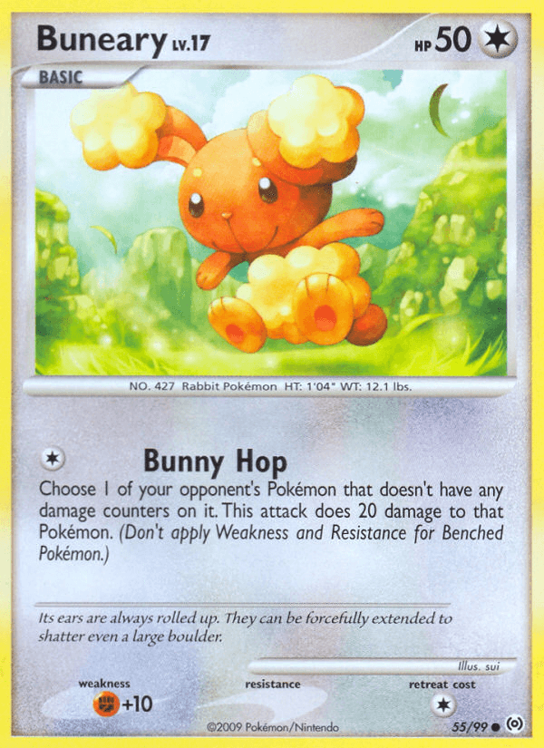 Buneary z edície Arceus, karta č.55