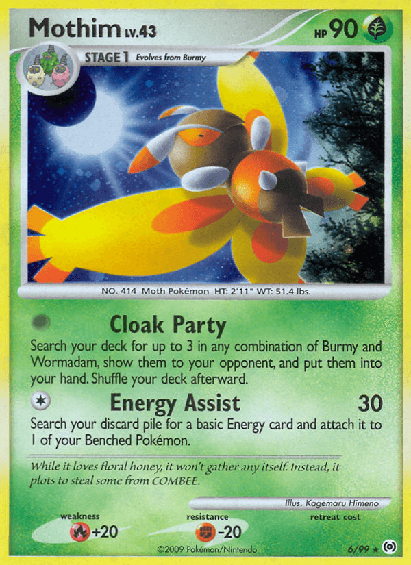 Mothim z edície Arceus, karta č.6
