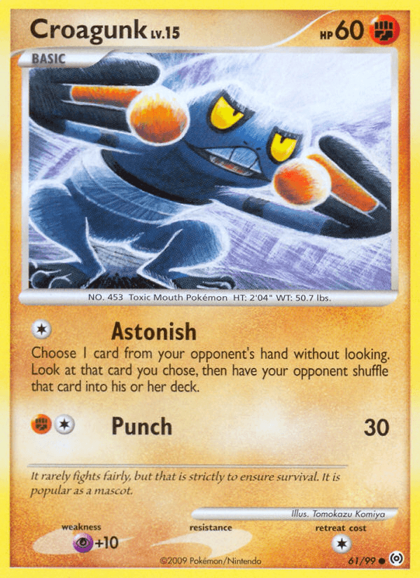 Croagunk z edície Arceus, karta č.61