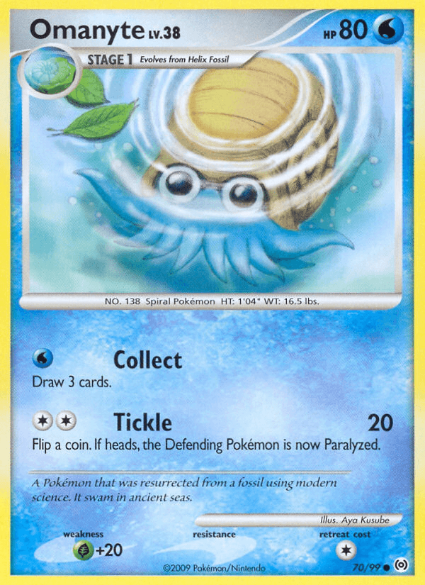 Omanyte z edície Arceus, karta č.70