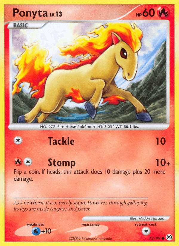 Ponyta z edície Arceus, karta č.72