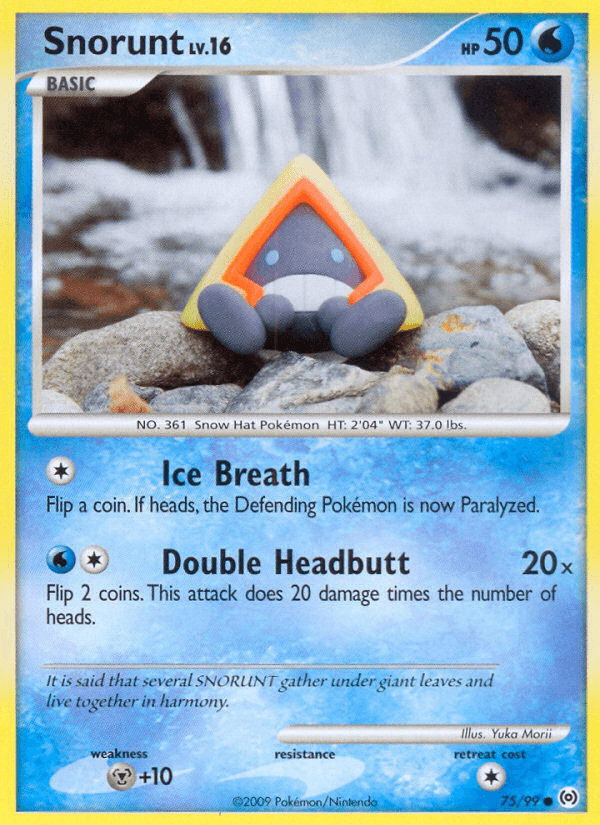 Snorunt z edície Arceus, karta č.75