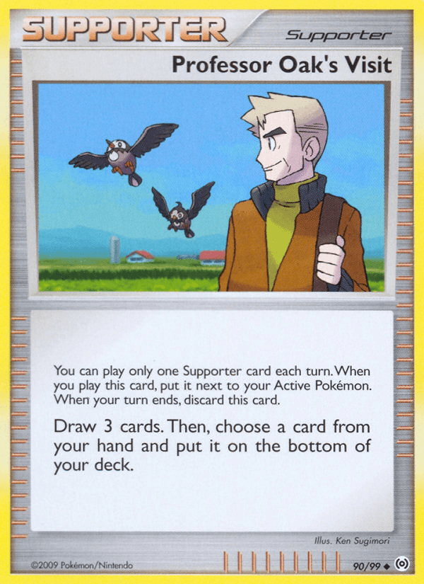 Professor Oak's Visit z edície Arceus, karta č.90