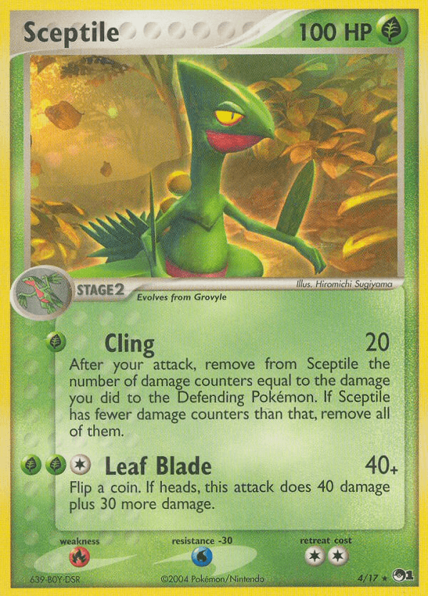 Sceptile z edície POP Series 1, karta č.4