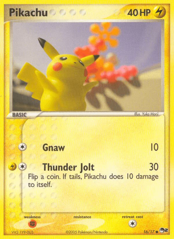 Pikachu z edície POP Series 2, karta č.16