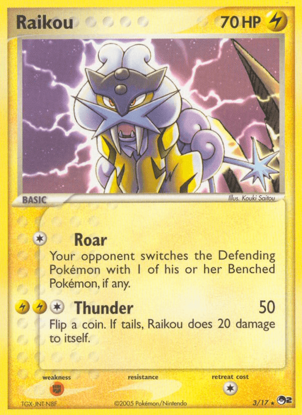 Raikou z edície POP Series 2, karta č.3