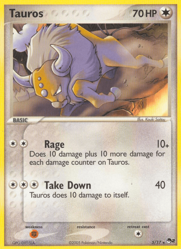 Tauros z edície POP Series 2, karta č.5