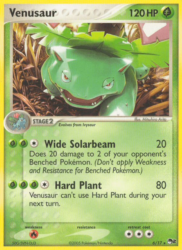 Venusaur z edície POP Series 2, karta č.6