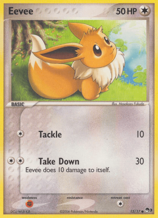 Eevee z edície POP Series 3, karta č.13