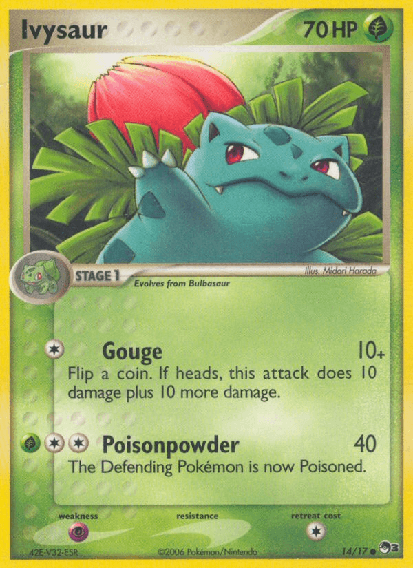 Ivysaur z edície POP Series 3, karta č.14